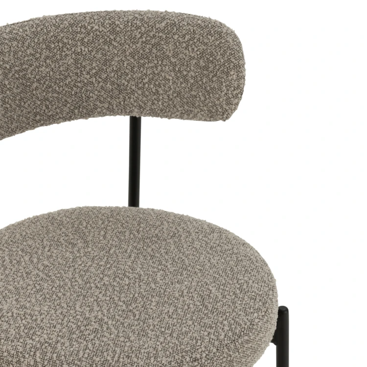 Silla de salón con efecto borreguito