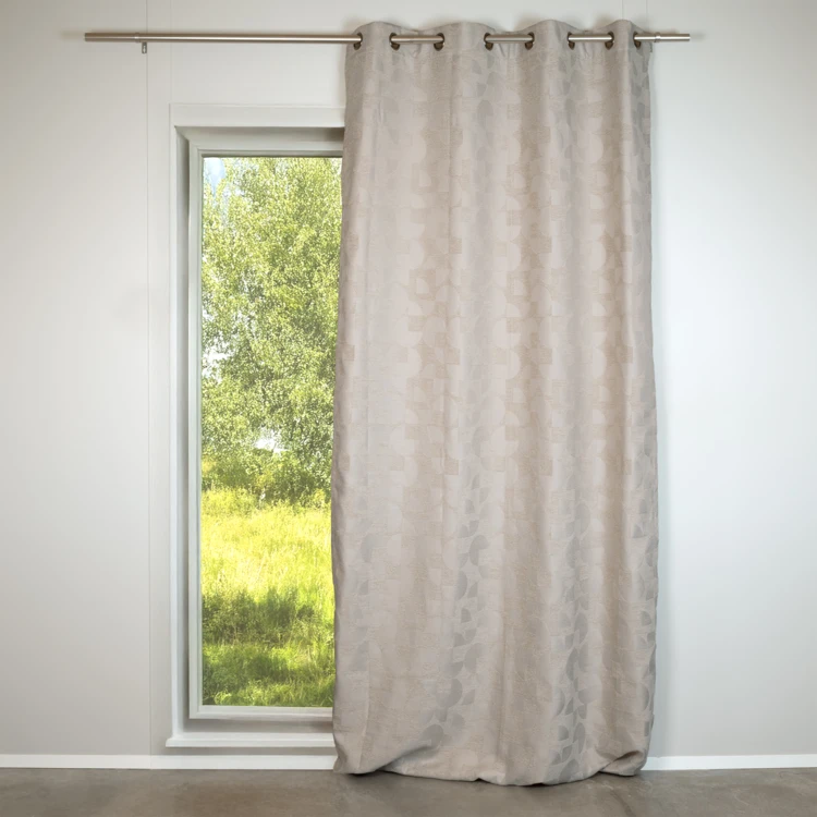 Rideau jacquard chenille à motifs géométrique