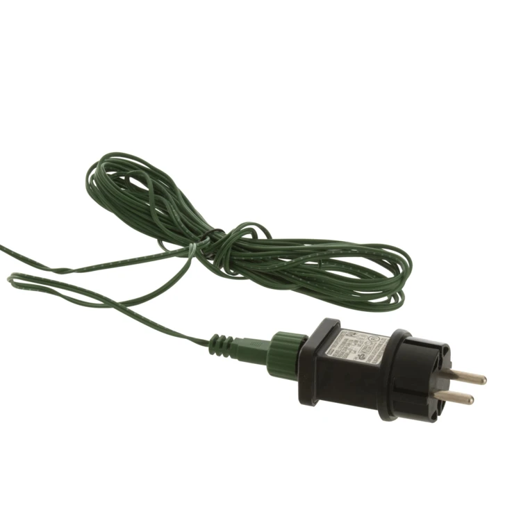 COURONNE 40 LED ROND PLASTIQUE VERT FONCÉ LARGE