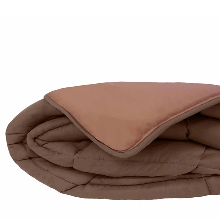 Couette chaude microfibre bicolore 400 gr/m2