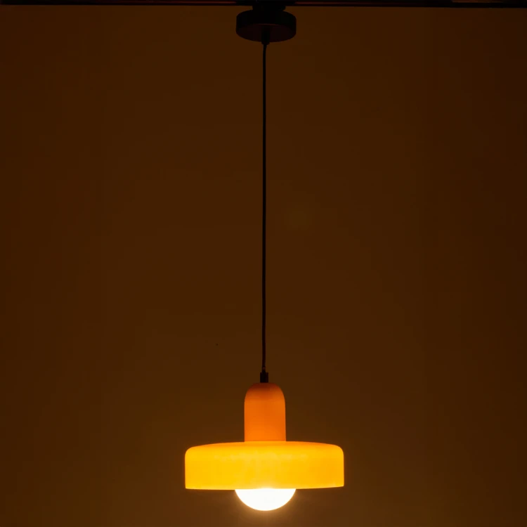 Retro glazen hanglamp