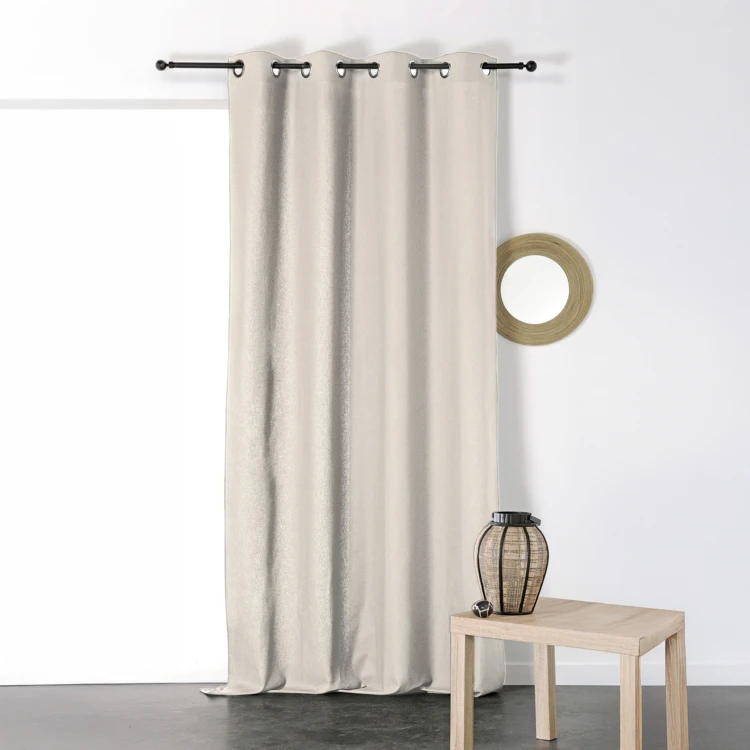 Rideau en Coton et Lin Uni XXL