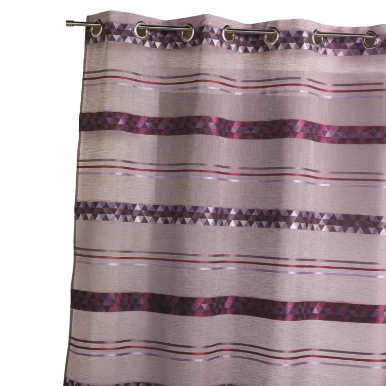 Voilage Jacquard en étamine géométrique