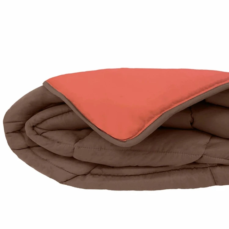Couette chaude microfibre bicolore 400 gr/m2