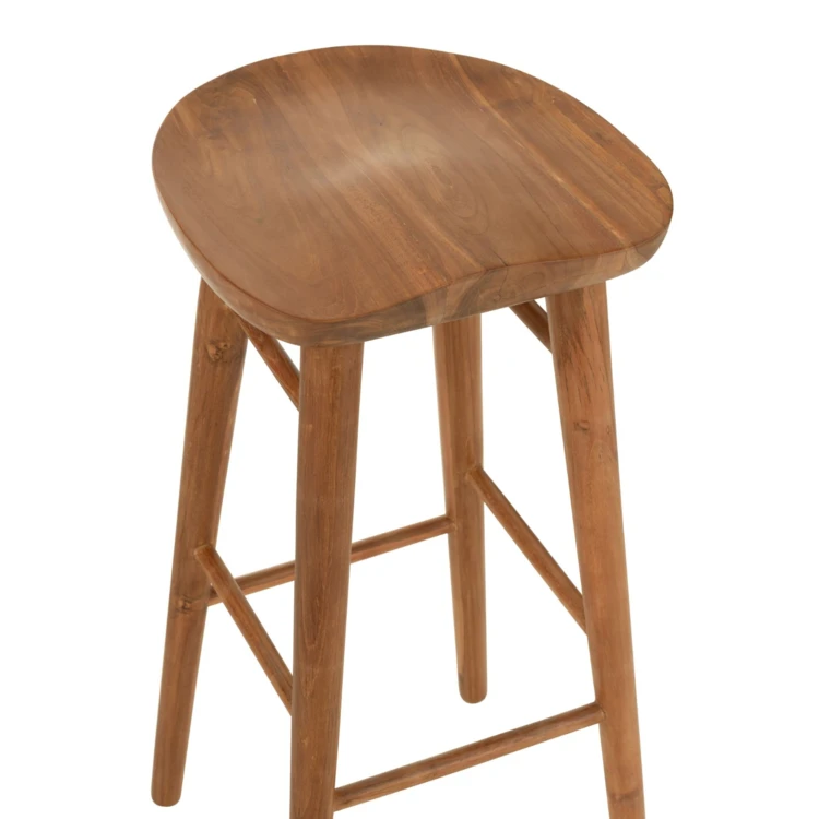 Tabouret de bar en teck design