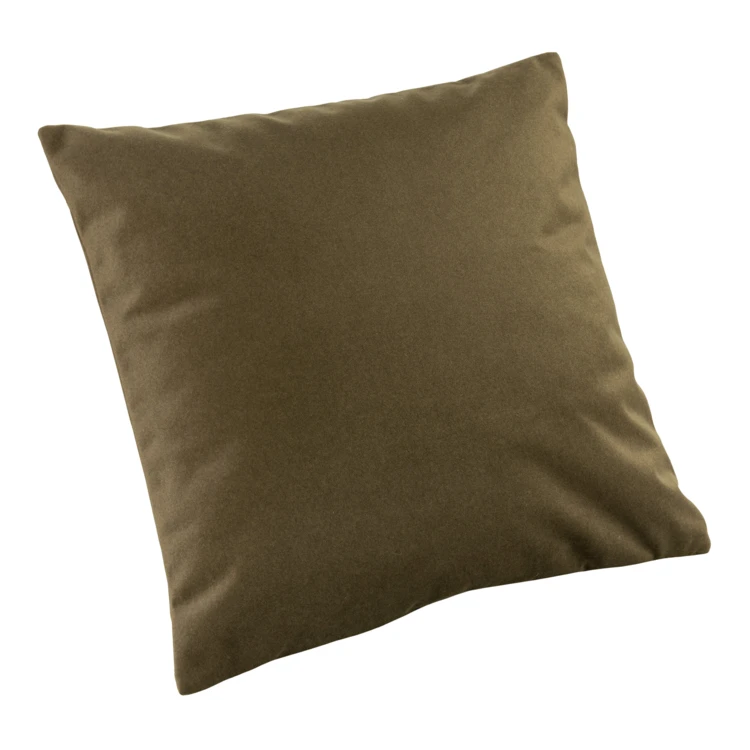 Coussin velours effet peau de pêche