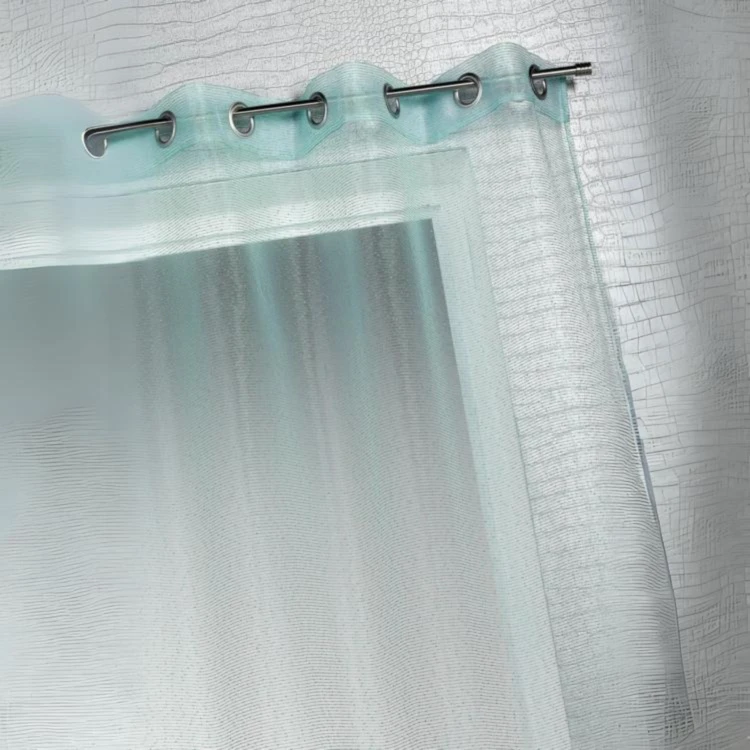 Voilage organza à fines rayures horizontales