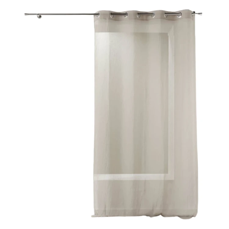 Voilage étamine unie fantaisie