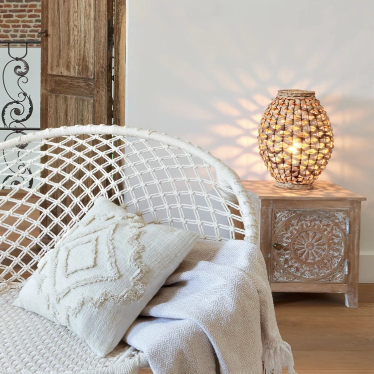 Lanterne en jacinthe naturel