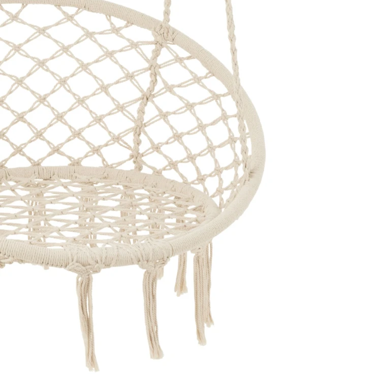 Columpio colgante de macramé estilo boho chic