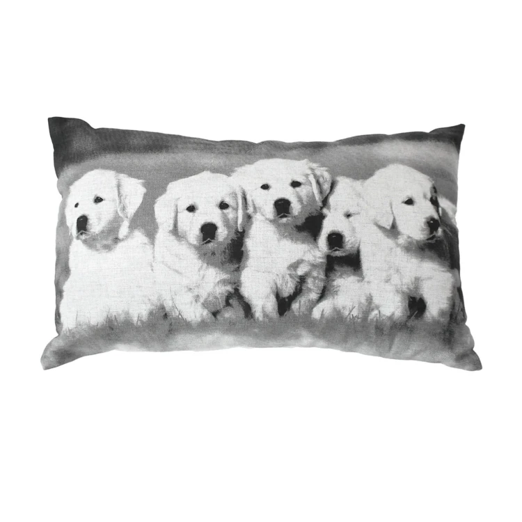 Coussin déhoussable en coton recyclé