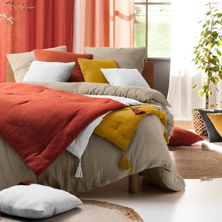 Juego de cama en gasa de algodón