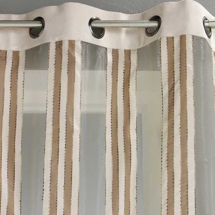 Voilage en Organza Rayures verticales