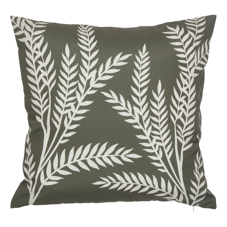 Housse de coussin extérieur motif végétal