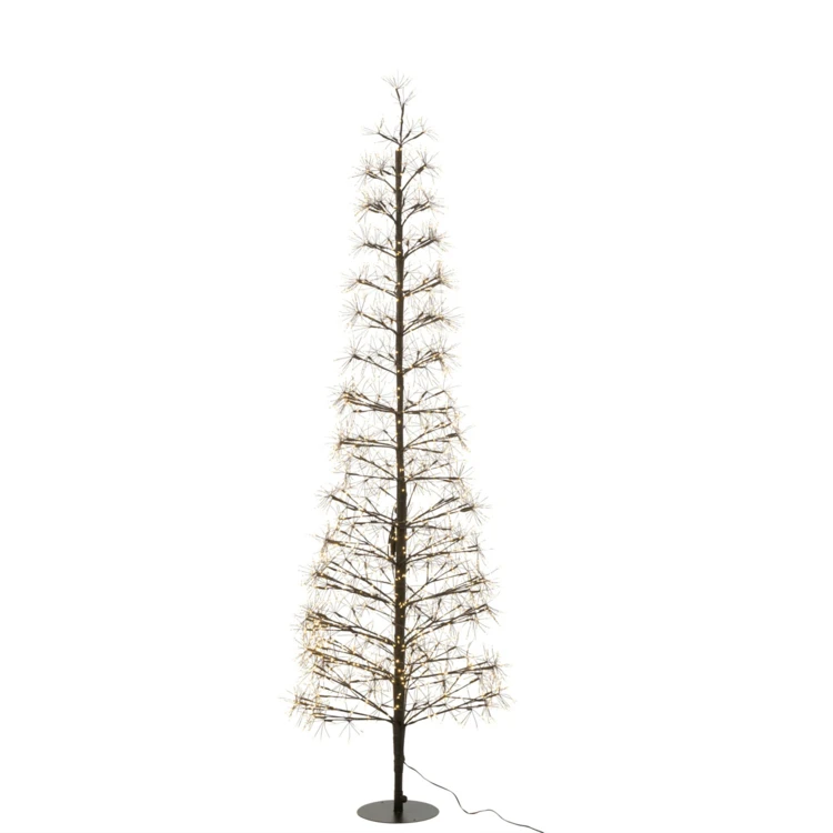 ARBRE LED LUMIÈRES BLANC CHAUD FER NOIR EXTRA LARGE