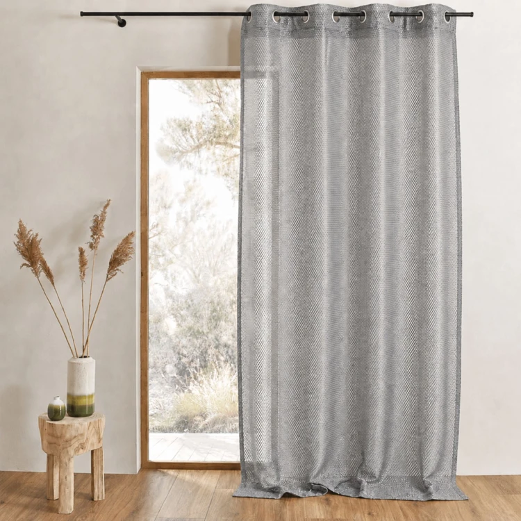 Voilage en organza fantaisie effet "résille"