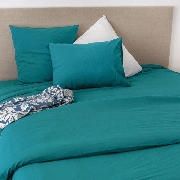 Housse de couette coton Lavé Oekotex