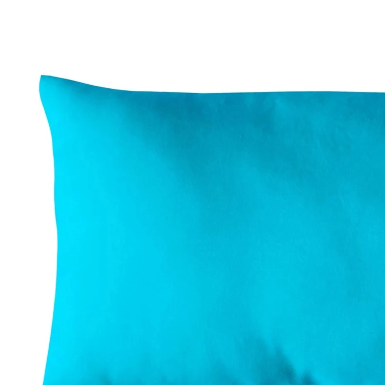 Cojín de algodón liso sin funda extraíble