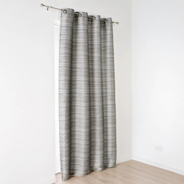 Cortina aspecto shantung con ollaos