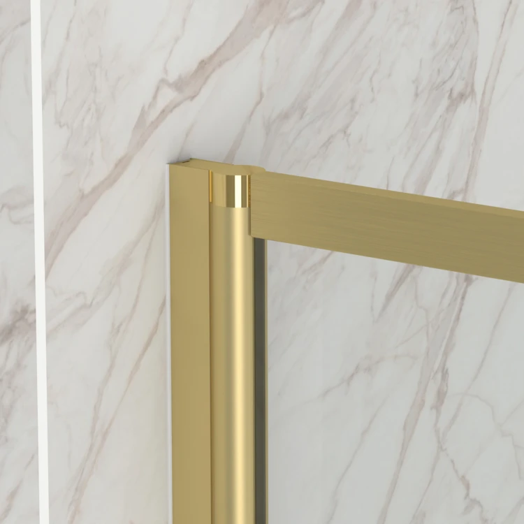 Pare-baignoire rabattable en verre trempé encadrement aluminium