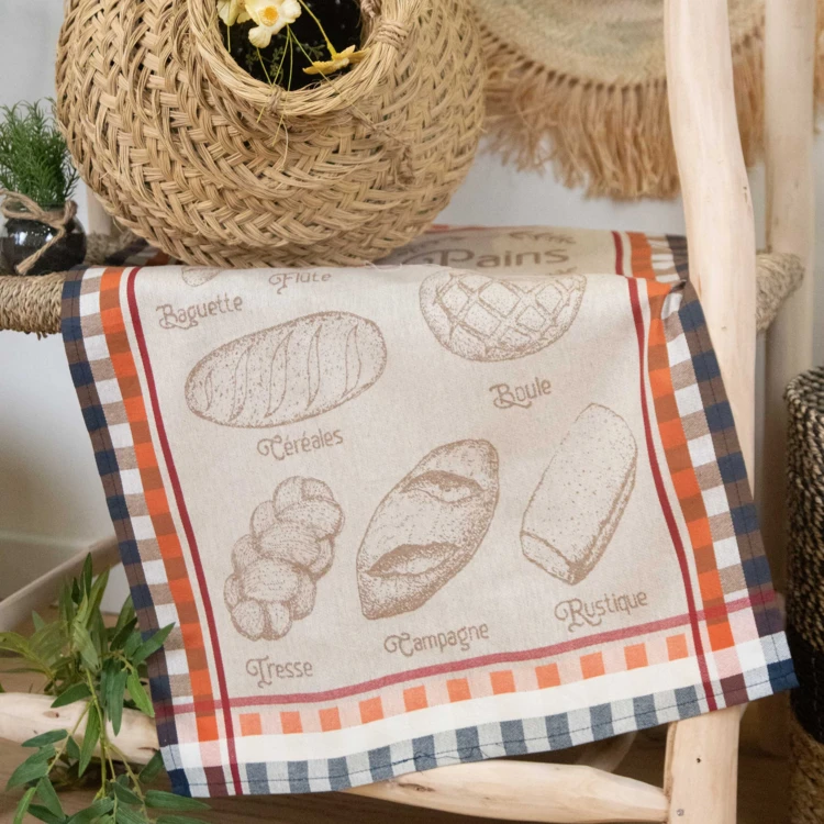 Paño de cocina tradicional francés de algodón