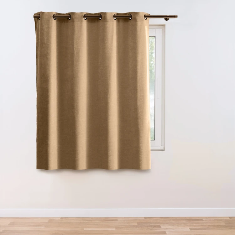 Rideau tamisant à œillets en velours chenille