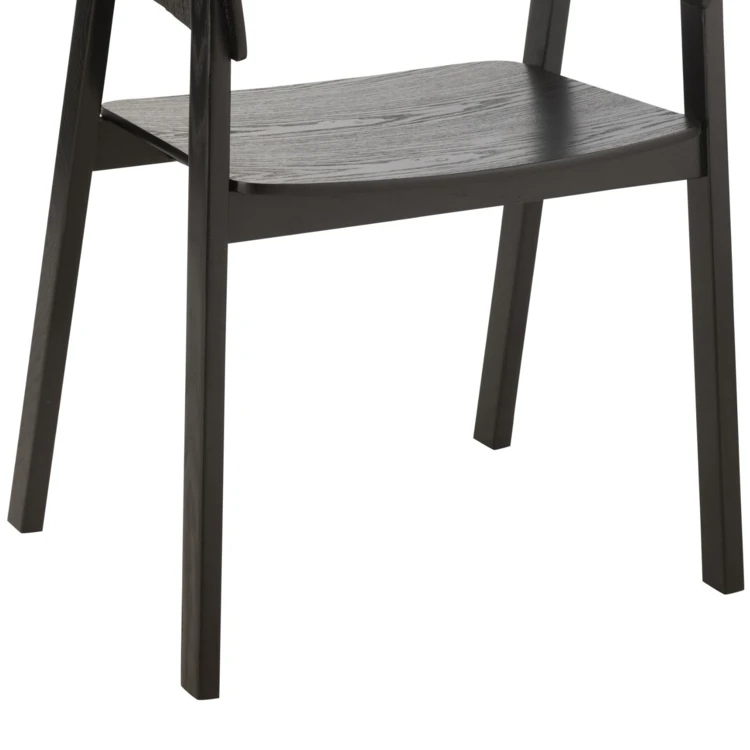 Chaise salle à manger en bois de frêne accoudoirs