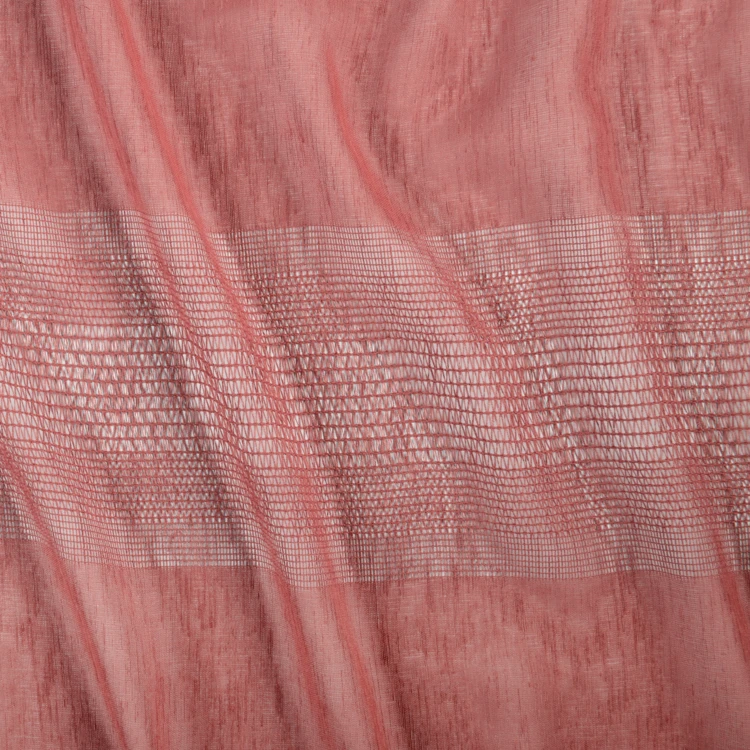 Voilage tamisant ajouré à esprit macramé