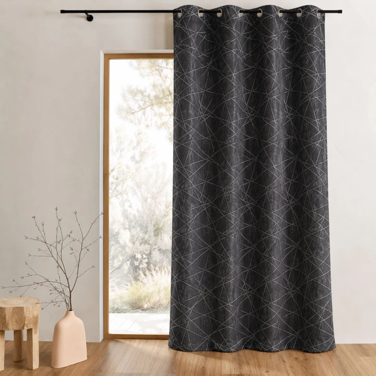 Rideau en Jacquard à Imprimés Design