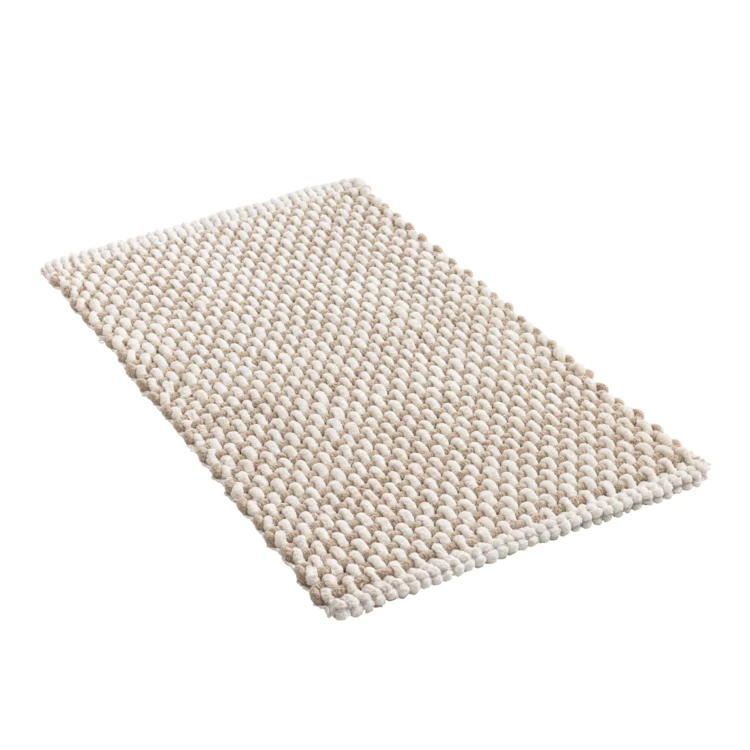 Tapis de bain en polycoton chenille ultra-absorbant