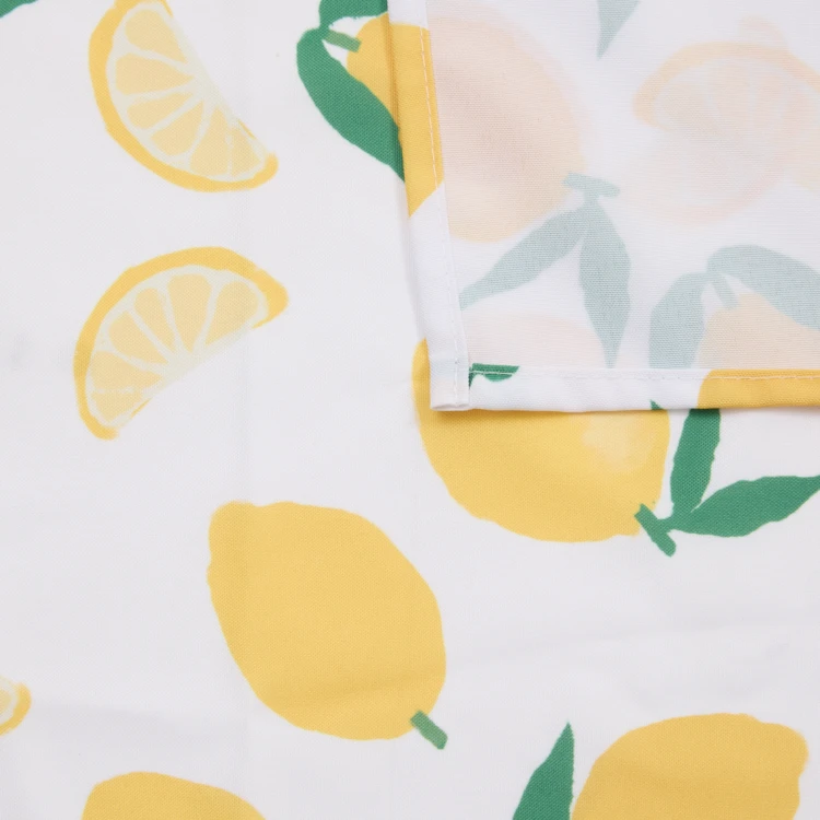Nappe rectangle anti tache imprimée citron