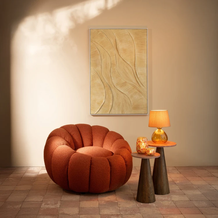 Fauteuil fleur en mousse