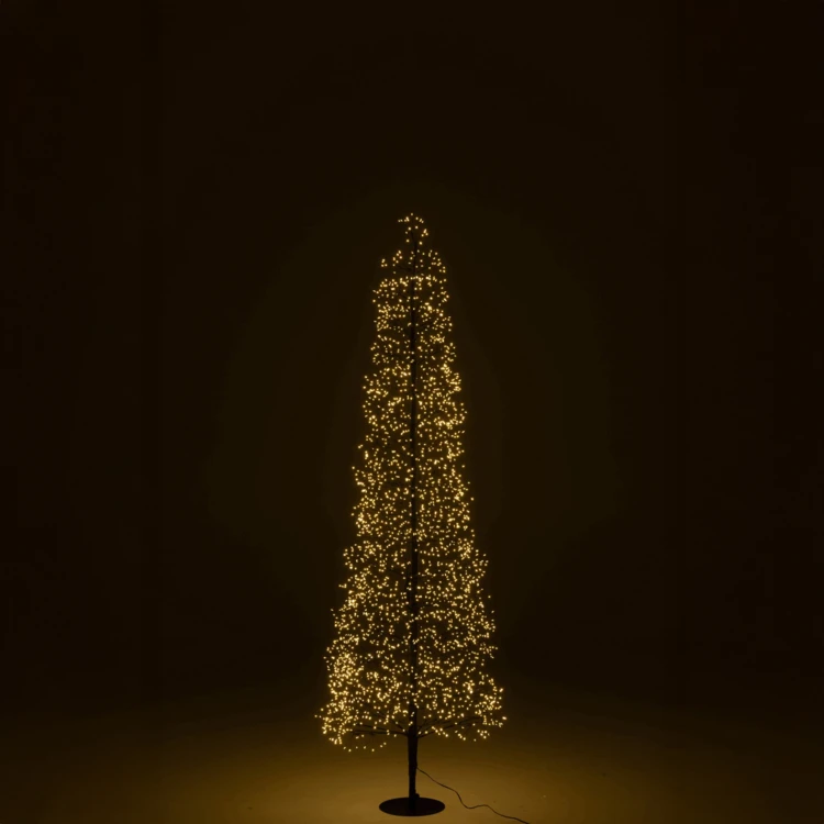 ARBRE LED LUMIÈRES BLANC CHAUD FER NOIR EXTRA LARGE