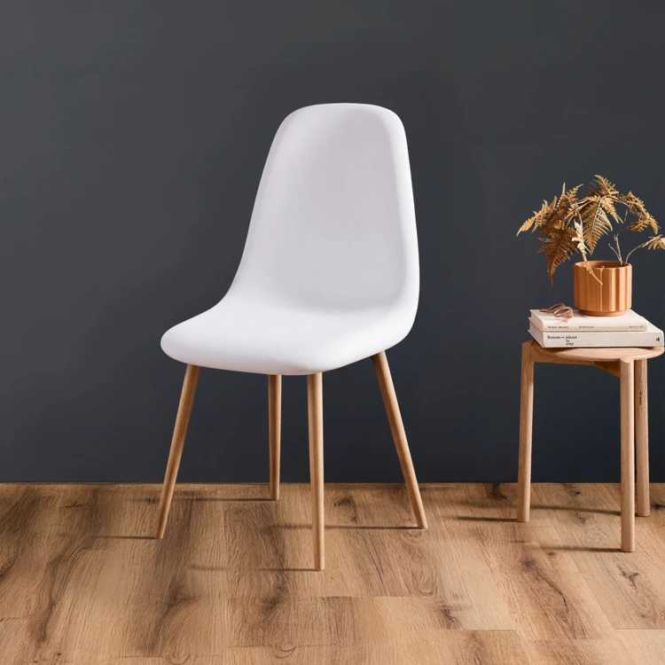Housse de chaise scandinave extensible unie