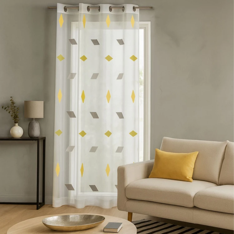 Voilage impression losange