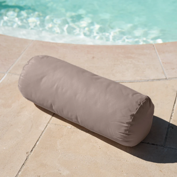 Traversin outdoor déhoussable en toile enduite imperméable