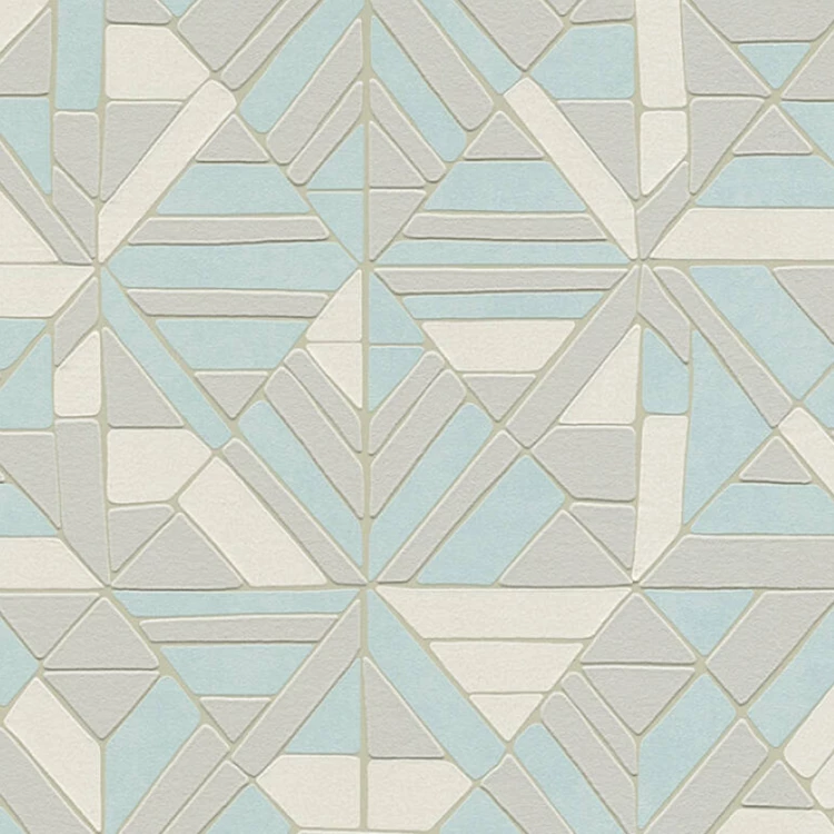 Papier peint à mosaïque géométrique