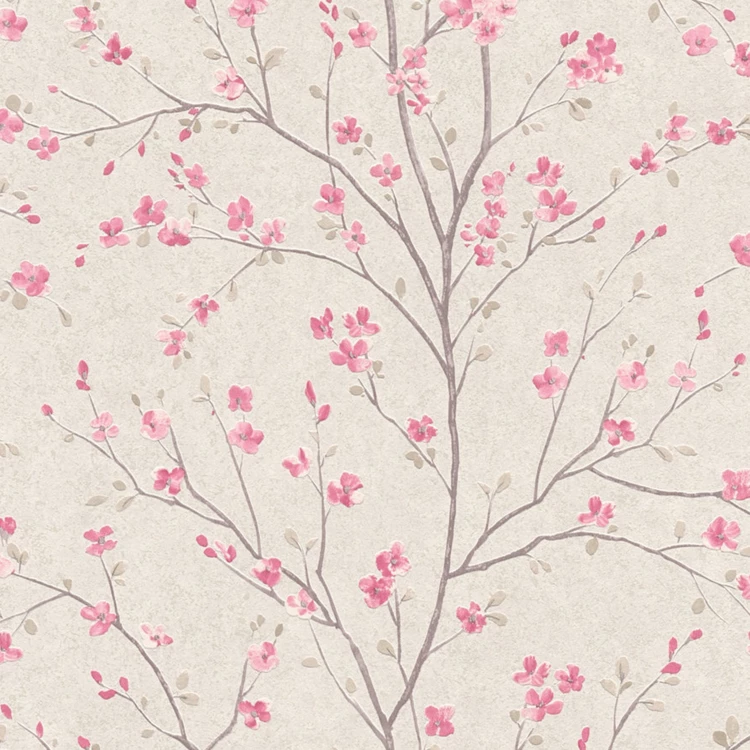 Papier peint imprimé fleur de cerisier