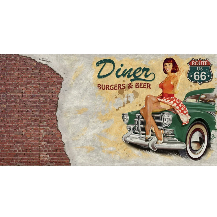 Papier peint panoramique American Diner