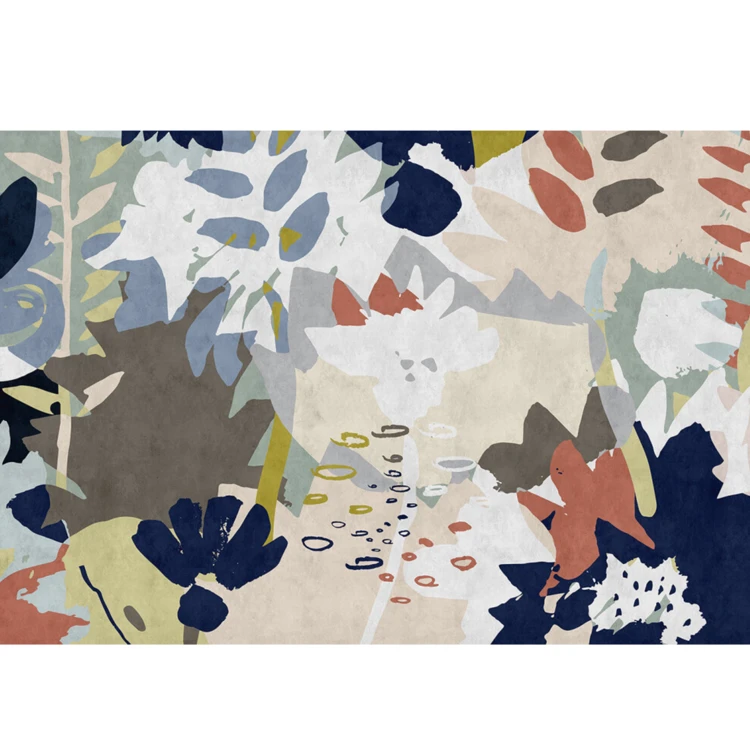 Papier peint panoramique floralcollage