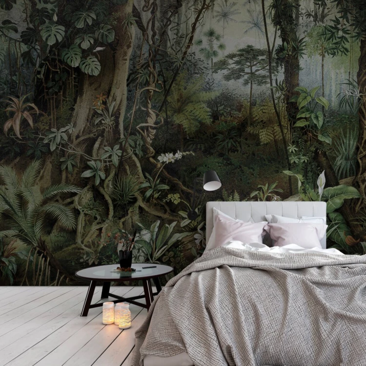Papier peint panoramique au cœur de la jungle