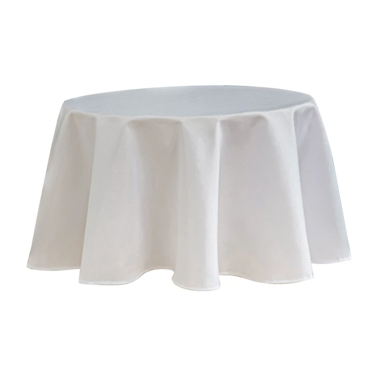 Nappe ronde infroissable et anti-tâches