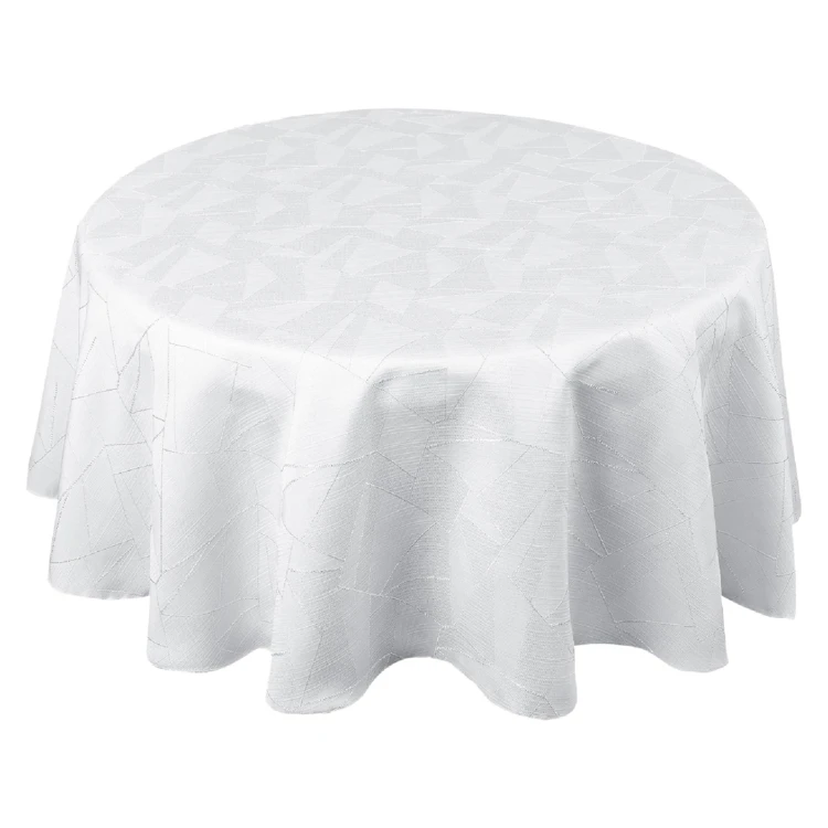 Nappe ronde extérieure aux motifs graphiques