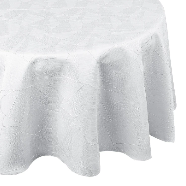 Nappe ronde extérieure aux motifs graphiques