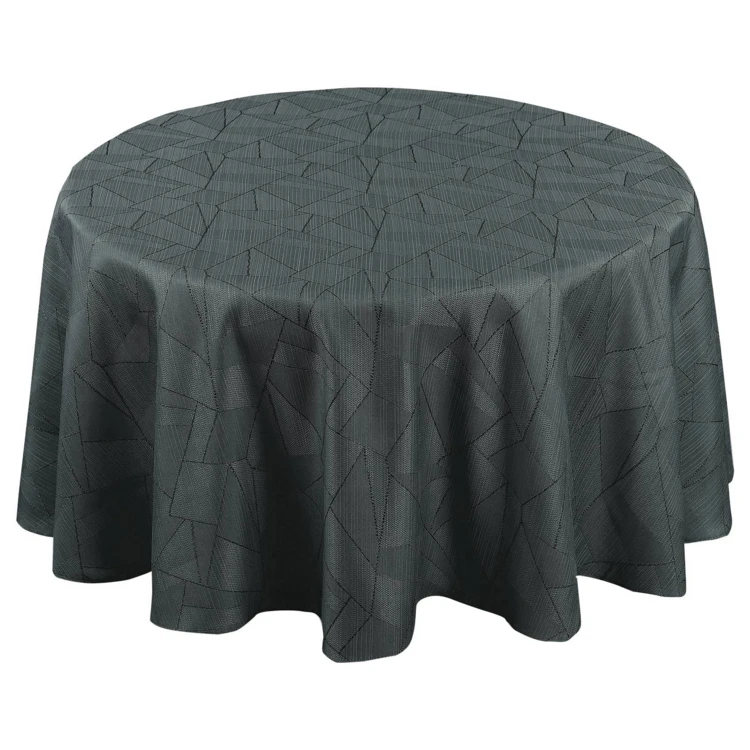 Nappe ronde extérieure aux motifs graphiques