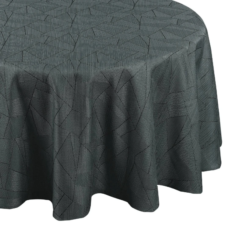 Nappe ronde extérieure aux motifs graphiques