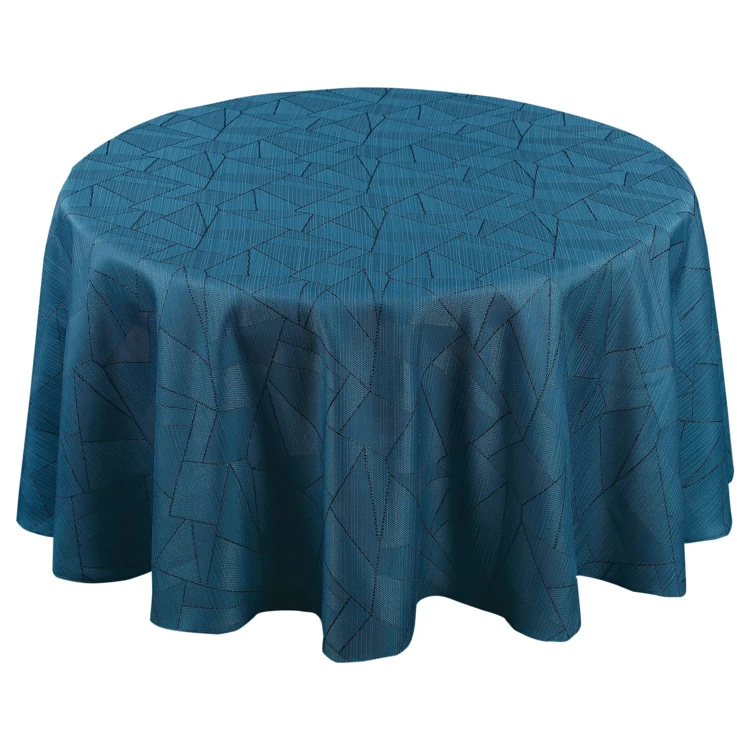 Nappe ronde extérieure aux motifs graphiques