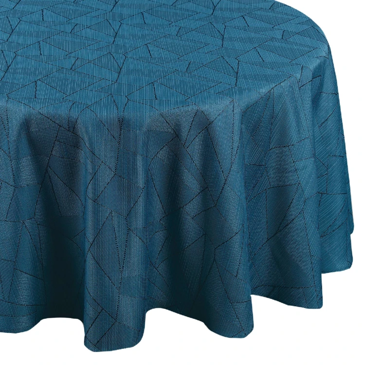 Nappe ronde extérieure aux motifs graphiques