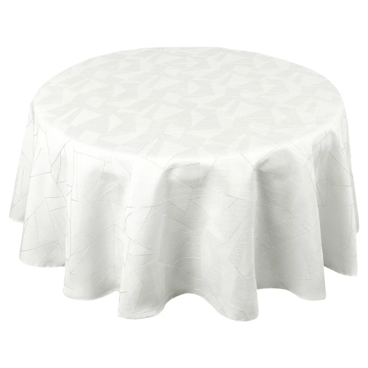 Nappe ronde extérieure aux motifs graphiques