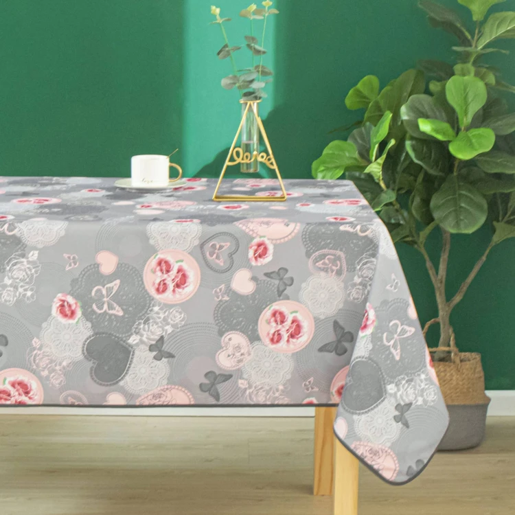 Nappe enduite esprit floral